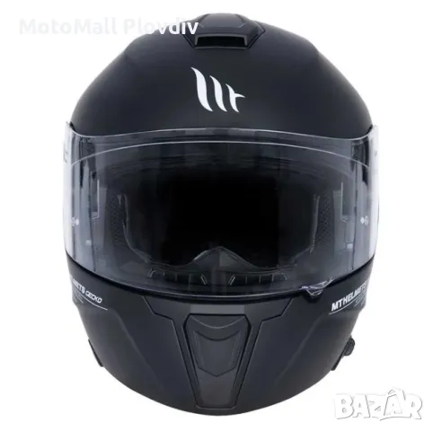 Каска модуларна MT Gecko бял гланц/черен мат мото мотор S/M/L/XL, снимка 4 - Аксесоари и консумативи - 49128699