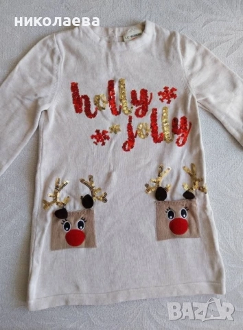 коледни блузки 4-6г, снимка 3 - Детски Блузи и туники - 52435552