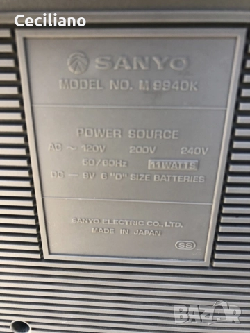 радиокасетофон Sanyo M9930K-Silver, снимка 8 - Радиокасетофони, транзистори - 55996288