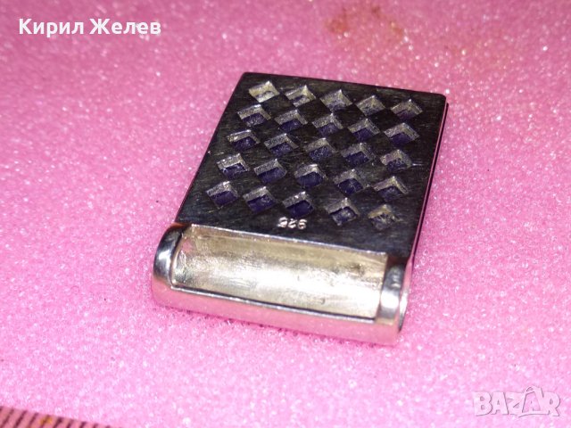 ПРЕКРАСЕН СКЪПОЦЕНЕН ФЕШЪН АРТ СРЕБЪРЕН МЕДАЛЬОН ПЕНДАНТ СРЕБРО 925 с ФАСЕТИАН СИН ТУРМАЛИН 43295, снимка 12 - Колиета, медальони, синджири - 44394591