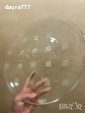 Витринна, голяма стъклена купа/ поднос  За торта/ сладкиши, снимка 8 - Прибори за хранене, готвене и сервиране - 50145165