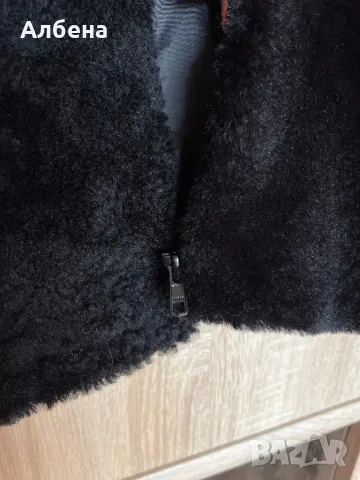 Дамско двуцветно палто Luter от агнешка кожа, снимка 9 - Палта, манта - 48883998