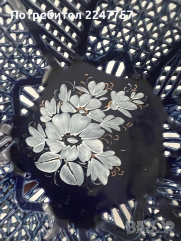 Фруктиера порцелан Kobalt, снимка 3 - Антикварни и старинни предмети - 53018818