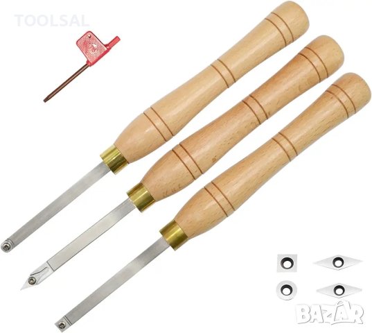Стругарски длета 3 бр. със сменяеми пластини, снимка 1