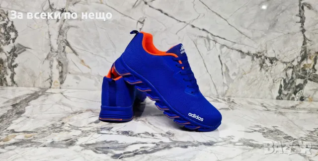 Adidas Мъжки Сини Маратонки от 40 до 45 номер👟Мъжки Спортни Обувки В Син Цвят Адидас Код P545, снимка 6 - Маратонки - 50280362