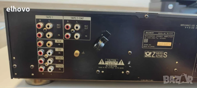 Стерео усилвател Sony TA-F270, снимка 5 - Ресийвъри, усилватели, смесителни пултове - 50904396