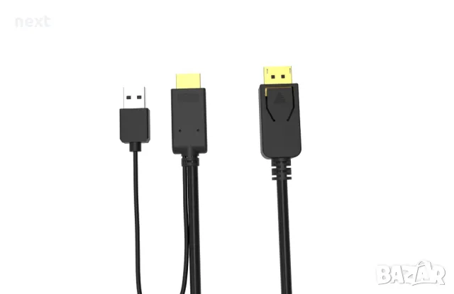 Кабел HDMI - Display Port 4K 2160p + Гаранция, снимка 2 - Кабели и адаптери - 47978349