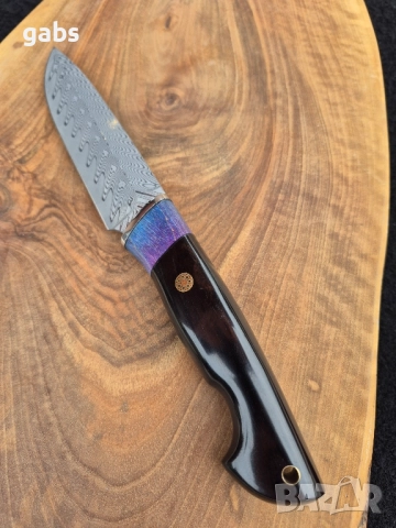 Ловен нож дамаска стомана LN423, снимка 8 - Ножове - 52325007