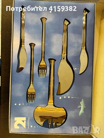Комплект сет прибори за риба, снимка 3 - Прибори за хранене, готвене и сервиране - 50659931