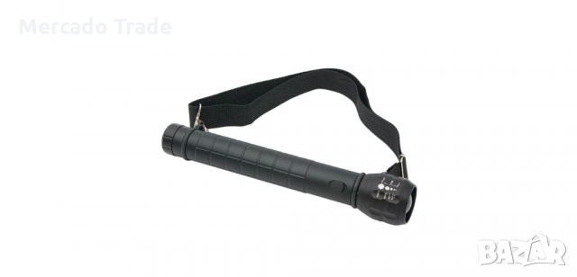 Къмпинг фенер с компас, Черен 