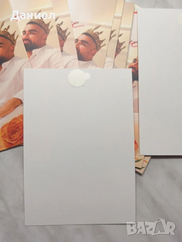 Картичка с автограф на Азис , снимка 3 - Колекции - 53489672