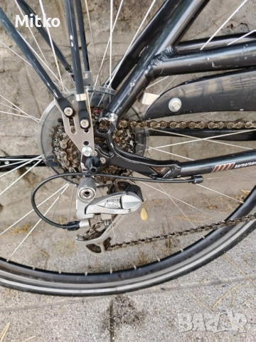 28 цола алуминиев велосипед с 21 скорости усилени капли амортисьори предни палцови команди , снимка 6 - Велосипеди - 51684606