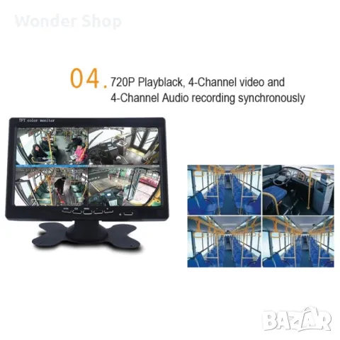 НОВА ПО НИСКА ЦЕНА!MDVR 4-канален видеорегистратор за автобус и камион AC67. ✨