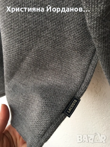 Lacoste , плътен вълнен пуловер, Л, снимка 8 - Пуловери - 53064392