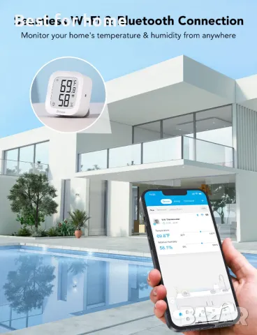  WiFi термометър и хигрометър Govee, снимка 2 - Друга електроника - 49752615