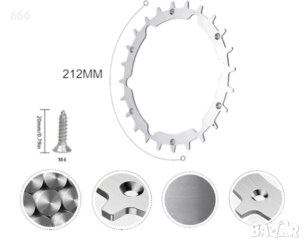 Резервни задвижващи колела с шипове за роботизирана косачка Gardena, снимка 6 - Градинска техника - 52941321