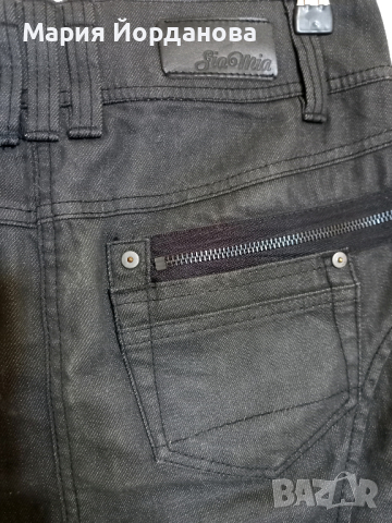 Къса черна дънкова пола Sia Mia, XS, снимка 8 - Поли - 44687356