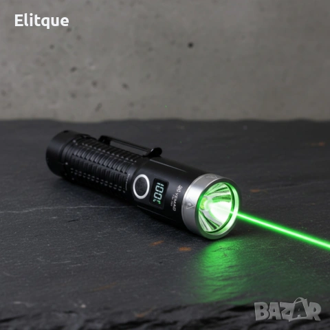LED фенер YEMAO YM-F701 със зелен лазер - USB и дисплей, снимка 2 - Други стоки за дома - 53389158