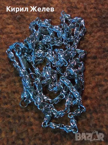 ДЪЛГА ЗДРАВА РЕТРО АРТ ПЛЕТКА ВЕРИЖКА СИНДЖИРЧЕ от СТОМАНА За ДАМСКА ЧАНТИЧКА 47384, снимка 9 - Колиета, медальони, синджири - 47316647