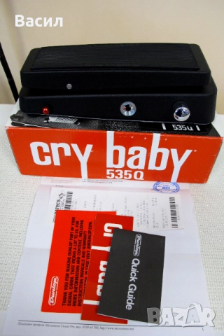 250лв  Dunlop Cry Baby 535Q – Отличен китарен мулти Wah Wah педал, снимка 7 - Китари - 51949852