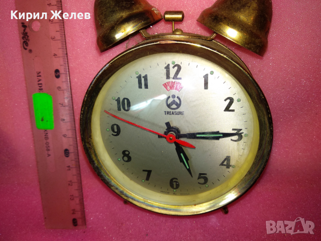 TREASURE MADE IN CHINA Стар РЯДЪК КОЛЕКЦИОНЕРСКИ РЕТРО МОДЕЛ МЕХАНИЧЕН КИТАЙСКИ БУДИЛНИК 28645, снимка 14 - Антикварни и старинни предмети - 44549547