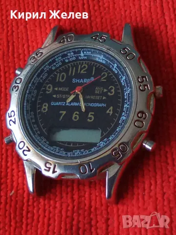 SHARP quartz Alarm chronograph ОРИГИНАЛЕН ЯПОНСКИ КВАРЦОВ ВИНТИДЖ ЧАСОВНИК ШАРП ХРОНОГРАФ 20232, снимка 15 - Мъжки - 32701029