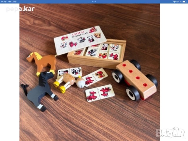 Еко играчки Домино и кончета дървени и още много играчки, снимка 12 - Образователни игри - 51744442