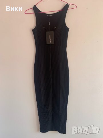 Черна рокля XXS, снимка 3 - Рокли - 39943700