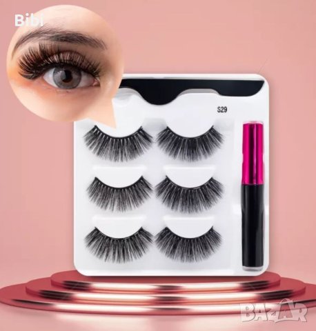 Нови комплекти мигли със магнитна очна линия, снимка 4 - Козметика за лице - 38995489