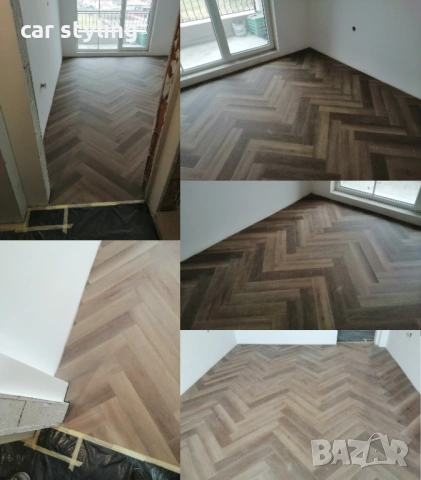 Монтаж на ламинат (ламиниран паркет) винил, первази, подложка XPS, снимка 8 - Монтажи - 47624965