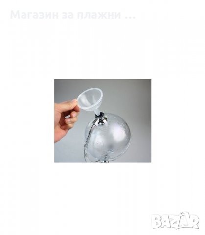 ДИСПЕНСЪР ЗА ВОДА И ВСЯКАКВИ НАПИТКИ ВЪВ ФОРМАТА НА ГЛОБУС ,1000 ML, ПРОЗРАЧЕН - код Globe, снимка 4 - Други - 34294901