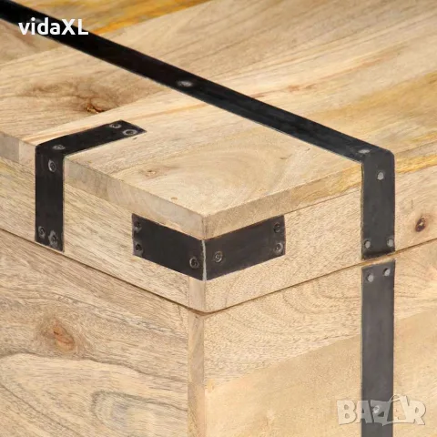 vidaXL Ракла, 90x40x40 см, мангово дърво масив, снимка 4 - Скринове - 56146627
