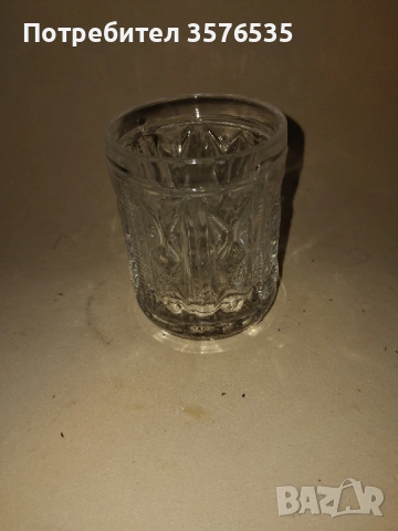 Ретро сервиз 6 броя масивни чаши за уиски/ракия – соц период, снимка 2 - Чаши - 53670794