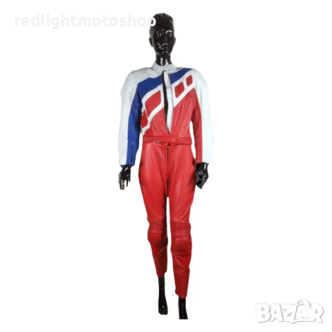 📌 5259 FLM Дамски кожен мото екип от две части | Размер 40-М | 200 лв