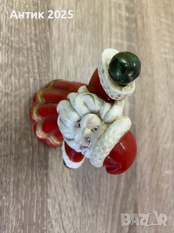 Винтидж керамична фигурка „Дядо Коледа“, снимка 6 - Антикварни и старинни предмети - 53597429