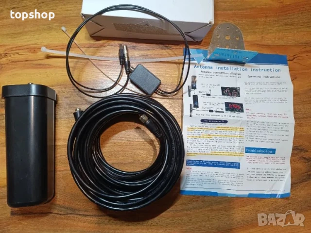 Нова вътрешна и външна цифрова телевизионна антена Canon HD DTMB DVB-B2 AC наземна антена Барелна..., снимка 4 - Приемници и антени - 50511247