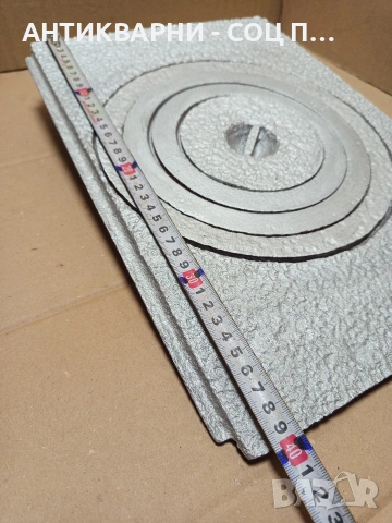 Соц Стара Чугунена Плоча За Стара Печка Барбекю Барбекюта. Номер 498., снимка 6 - Антикварни и старинни предмети - 53180451