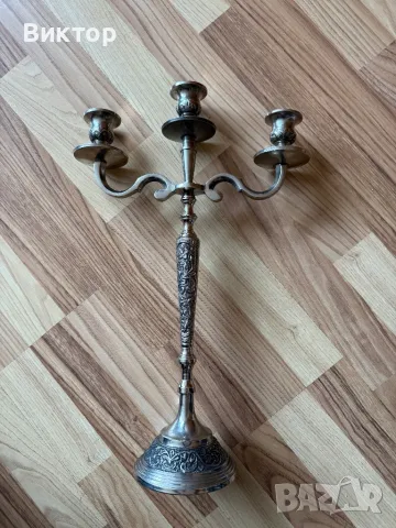 Голям масивен уникален свещник, снимка 6 - Други - 49960748