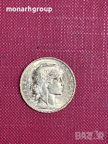 Златна монета 20 франка Мариана