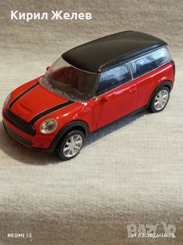 Метална количка Mini cooper много красива за КОЛЕКЦИЯ ДЕКОРАЦИЯ 48614, снимка 3 - Колекции - 53573023