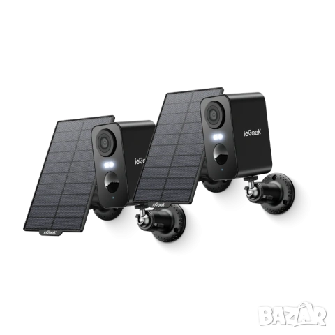 Въшна камера със соларен панел ieGeek ZS-GX3S 3MP НОВА ЧЕРНА, снимка 10 - IP камери - 53592389