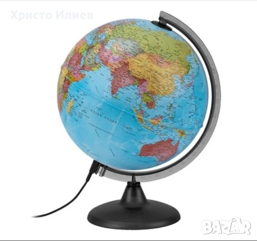 Светещ глобус Ден и нощ Световен географски глобус със съзвездия