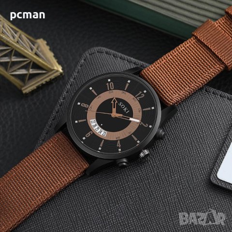 Soki CH0073 Луксозен мъжки кварцов часовник, снимка 3 - Мъжки - 41317567