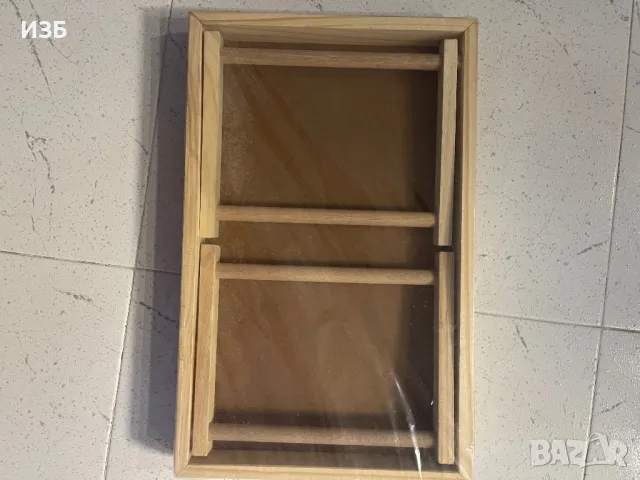 Сгъваема табла за маса за закуска и хранене в леглото 25x40см, снимка 3 - Маси - 48684894