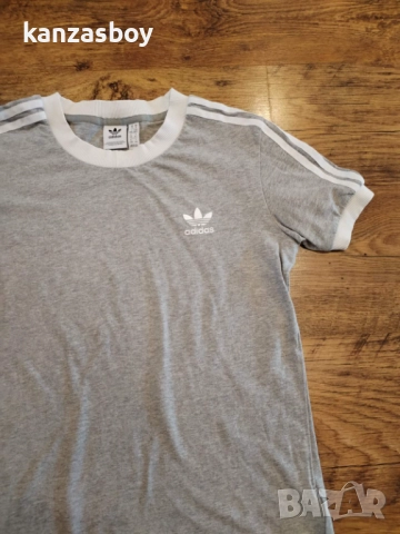 Adidas Women 3 Stripes T Shirt - страхотна дамска тениска КАТО НОВА М, снимка 5 - Тениски - 52171853