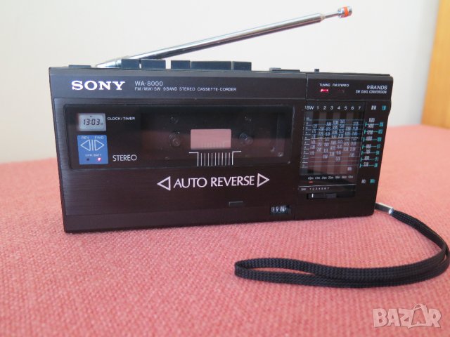 Vintage Sony WA-8000 9-band Radio cassette Player, снимка 6 - Радиокасетофони, транзистори - 38994764