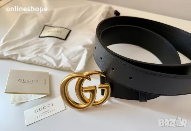 Колан GUCCI ЕСТЕСТВЕНА КОЖА - Дължина 95см, снимка 7 - Колани - 49734884