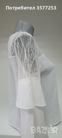 Ефирна елегантна дамска блузка , снимка 9 - Блузи с дълъг ръкав и пуловери - 41619800