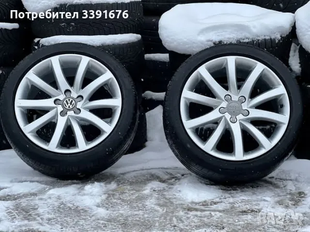 5х112 18 Джанти Audi А3 А4 А6 А8 Seat Leon Skoda Enyaq SuperB VW Eos Golf ID5 Passat Mercedes ЕТ 47 , снимка 4 - Гуми и джанти - 49575011