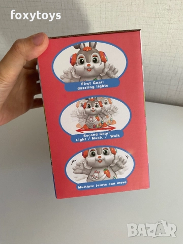 Танцуващо зайче с музика и светлина, снимка 13 - Музикални играчки - 51699920